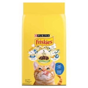 Purina Friskies with Salmon and with Vegetables Cat Dry Food 7.5Kg