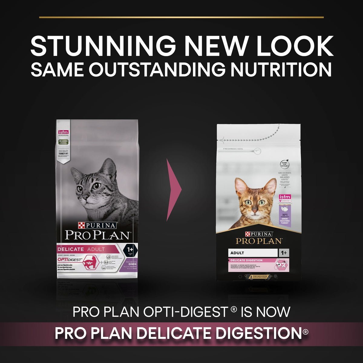 PURINA PRO PLAN Delicate Adult -OPTIDIGEST- Rich in Turkey Dry Cat Food - 10 KG - الصورة 7