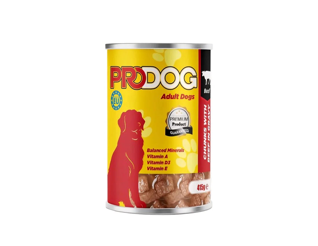 Pro Dog Wet Food For Adult in Gravy Chunks with Beef 415G