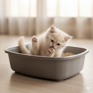 رمله وفضلات القطط