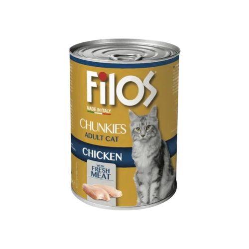 Filos Chunks with Chicken - wet cat food 400g