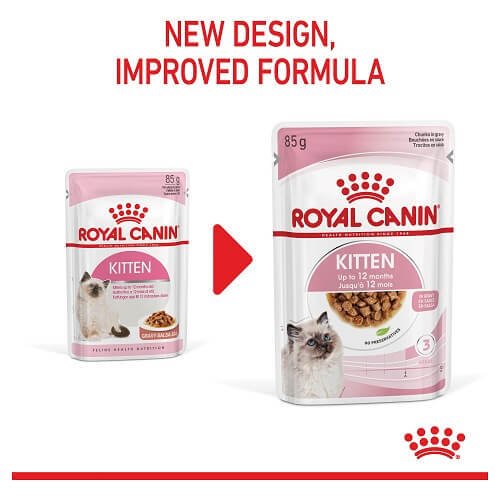 Royal Canin Gravy Kitten Food Pouch 85g - الصورة 3