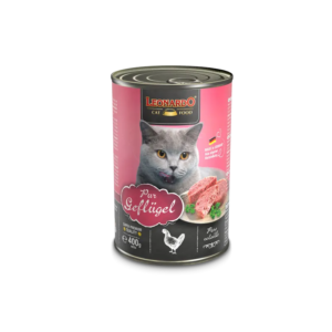 LEONARDO CAT WET FOOD for Adult Cats 400g (pure poultry)