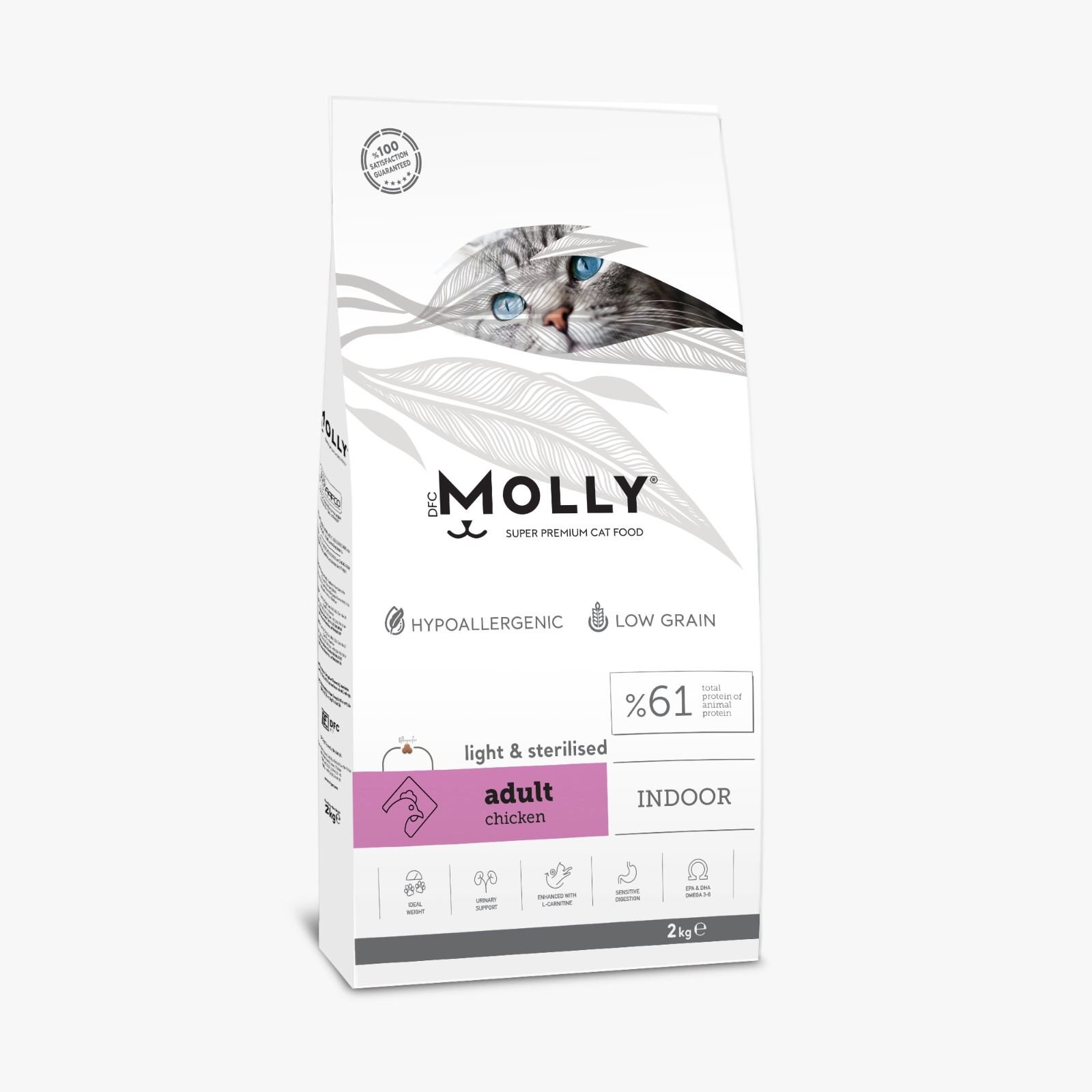 MOLLY-Indoor Light 8 Sterilised Chicken2kg