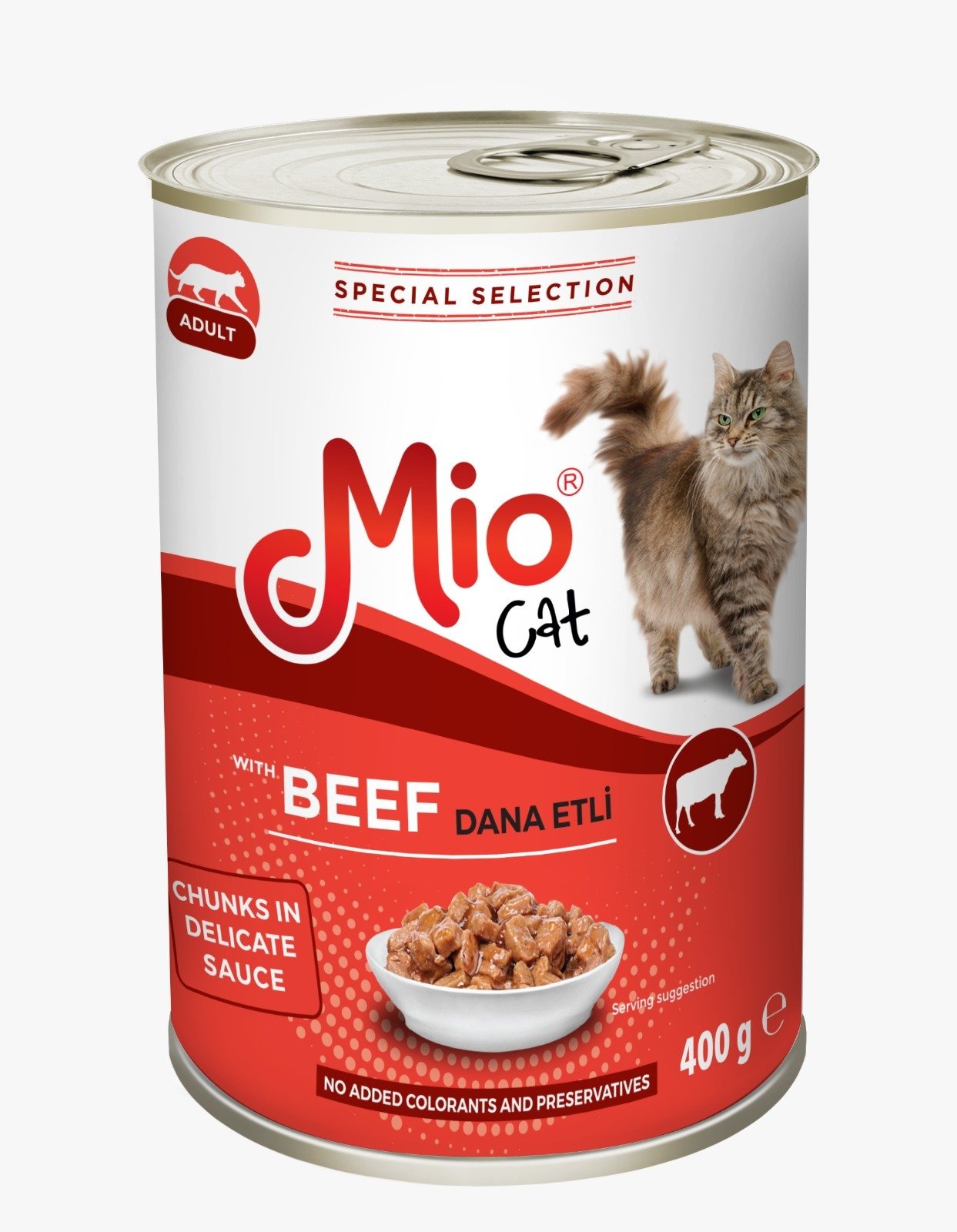 Mio Cat Adult Beef Chunkies 400gm