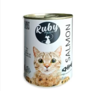 Ruby Cat Salmon Flavored Wet Food - 400g Can