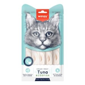 Wanpy Creamy Treat Tuna Codfish 5x14g