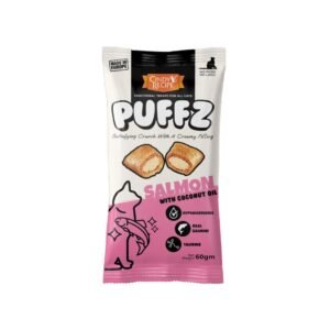 Cindy's Recipe Puffz Salmon With Coconut Oil 60g Cat Treat 