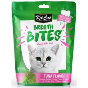 Kit Cat Breath Bites Mint & Tuna Flavour Dental Cat Treats 60g
