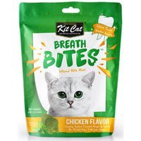 Kit Cat Breath Bites Mint & Chicken Flavour Dental Cat Treats 60g