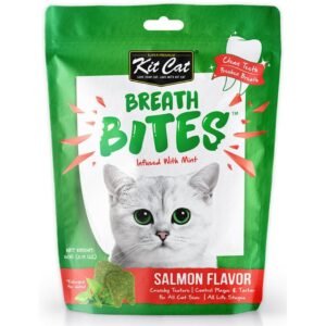 Kit Cat Breath Bites Mint & Salmon Flavour Dental Cat Treats 60g