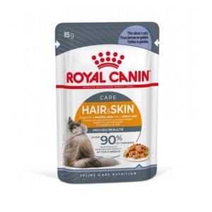 Royal Canin Intense Beauty in Jelly (85gmPouch) - Wet food for Adult cats - supports a healthy skin and shiny coat