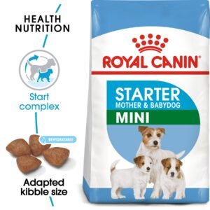 Royal Canin Mini Starter Mother & Babydog (1 KG) - Dry food for mini puppies. Adult weight up to 10 KG - Mother during gestation and lactation - Weaning puppies up to 2 months